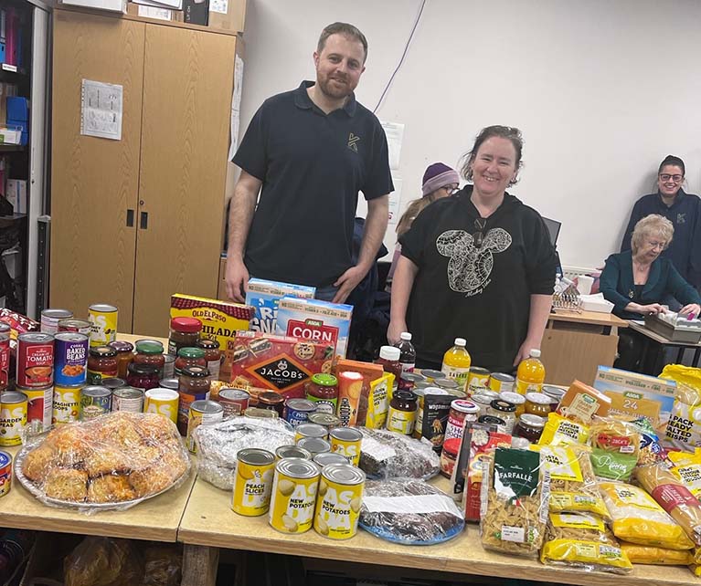 Residents and staff of Lindisfarne Court Care Home were joined by colleagues from Finance and IT on Do Good Day as they baked food to donate to the Kings Church Foodbank in Darlington