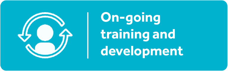 On-going training and development
