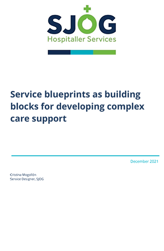 Service blueprints as building blocks for developing complex care support.