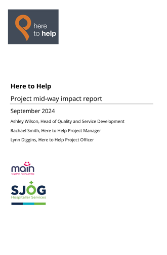 Here to Help mid-way impact report 