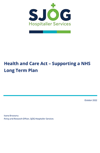 Health and Care Act – Supporting a NHS Long Term Plan