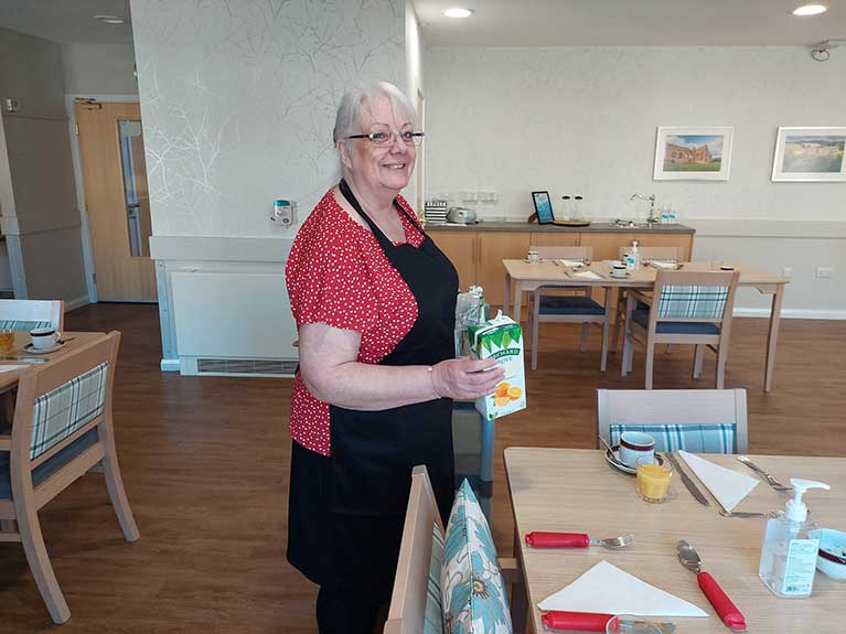 Gail spent the day volunteering in the kitchen at Charles Dickens Lodge in Barnard Castle.
