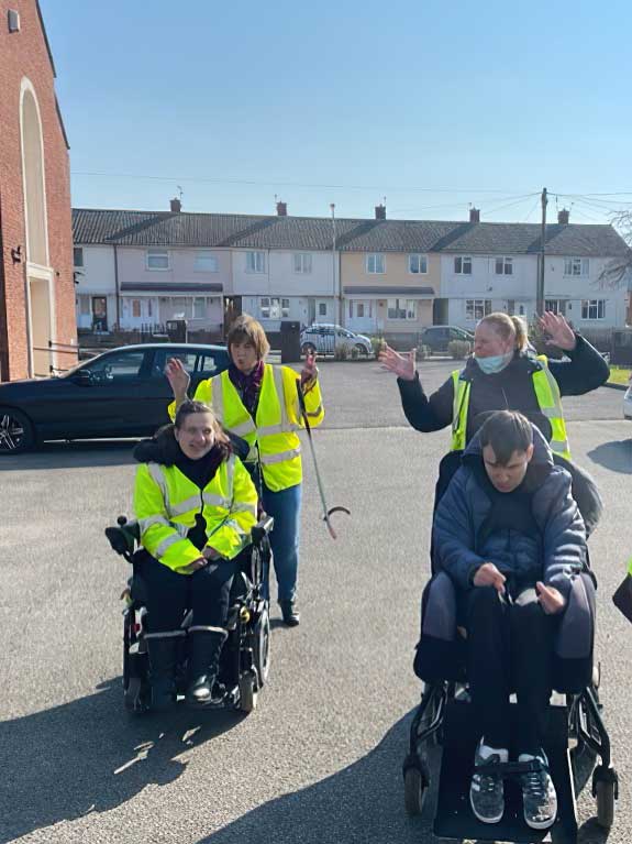 Lindisfarne Court spent their day litter picking in the local community, with Haughton Matters and Haughton Wombles, colleagues from head office, support from Darlington College students and Br Michael Newman.
