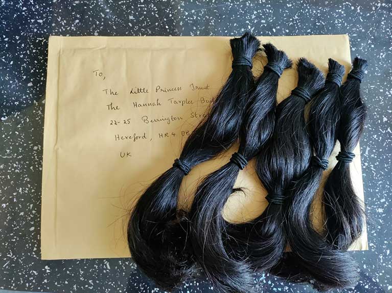 Regents House - Project Worker Varada donated her hair to the Little Princess Trust.