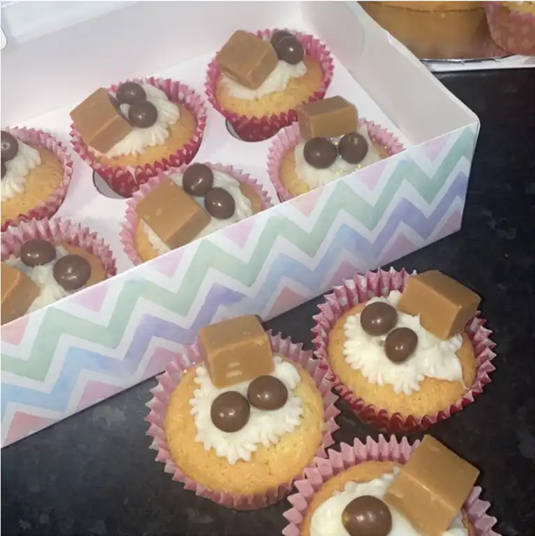 The team from St Raphael’s care home spent their day baking cakes and treats
                            for their local church.