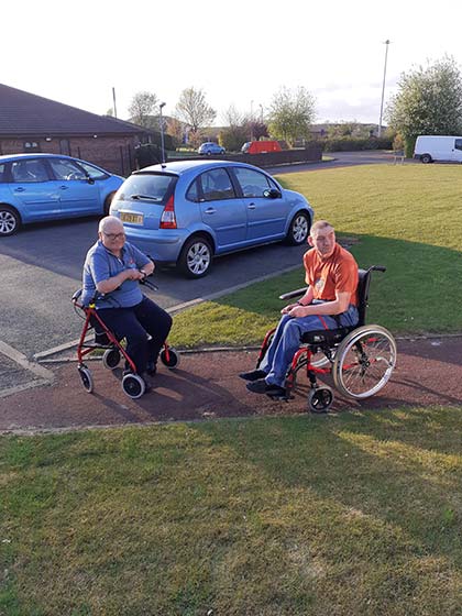 Dalby View - Our evening exercise session.