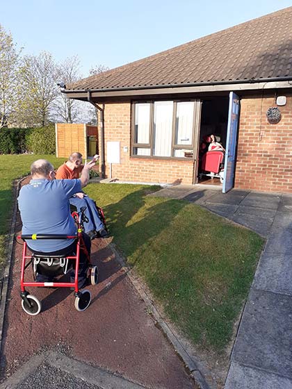Dalby View - Our evening exercise session.