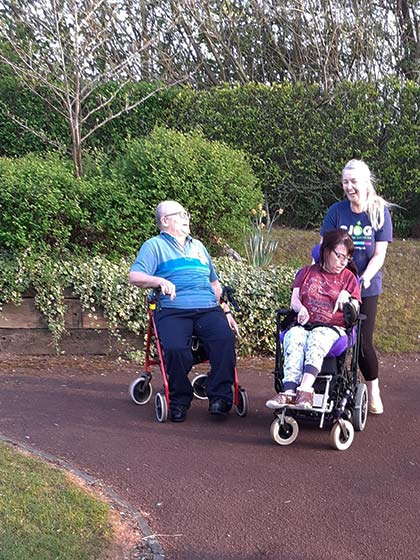 Dalby View - Our evening exercise session.