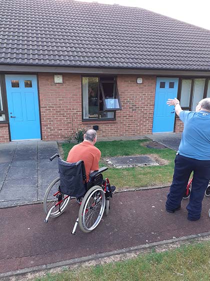 Dalby View - Our evening exercise session.