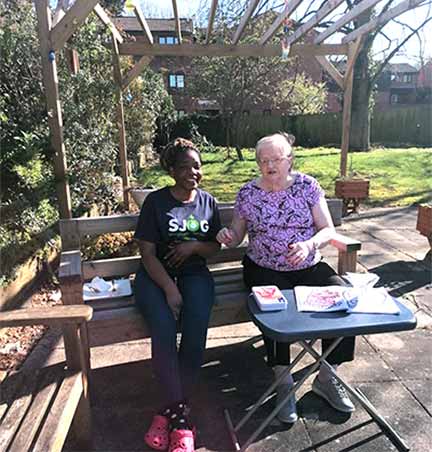 Craft and gardening activities at the weekend. 