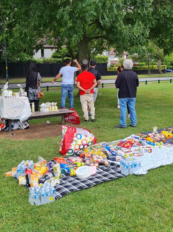 In Birmingham everyone headed to the local park for games and outdoor fun followed by lots of lovely food