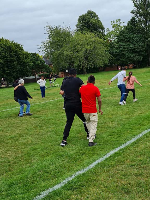 In Birmingham everyone headed to the local park for games and outdoor fun followed by lots of lovely food