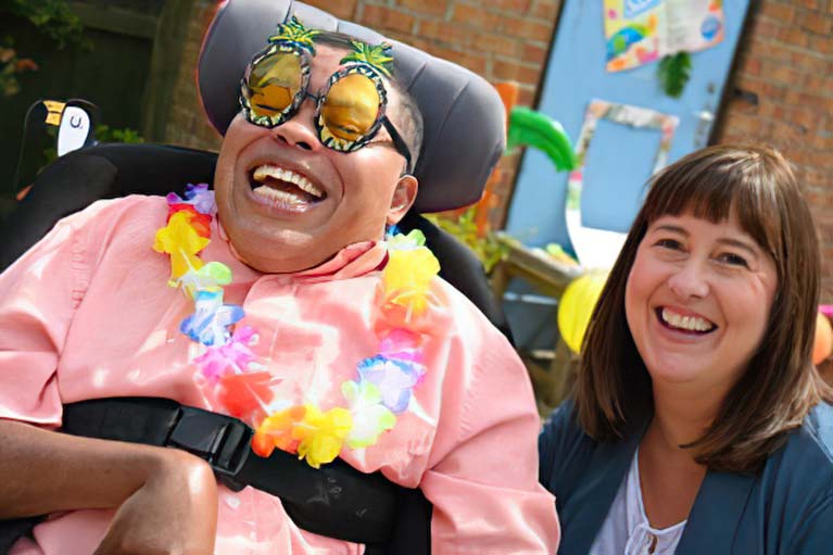 Dalby View had a tropical themed party with inflatable toys, Hawaiian necklaces, some very fetching glasses and even a DJ!