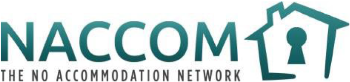 NACCOM The no accomodation network logo